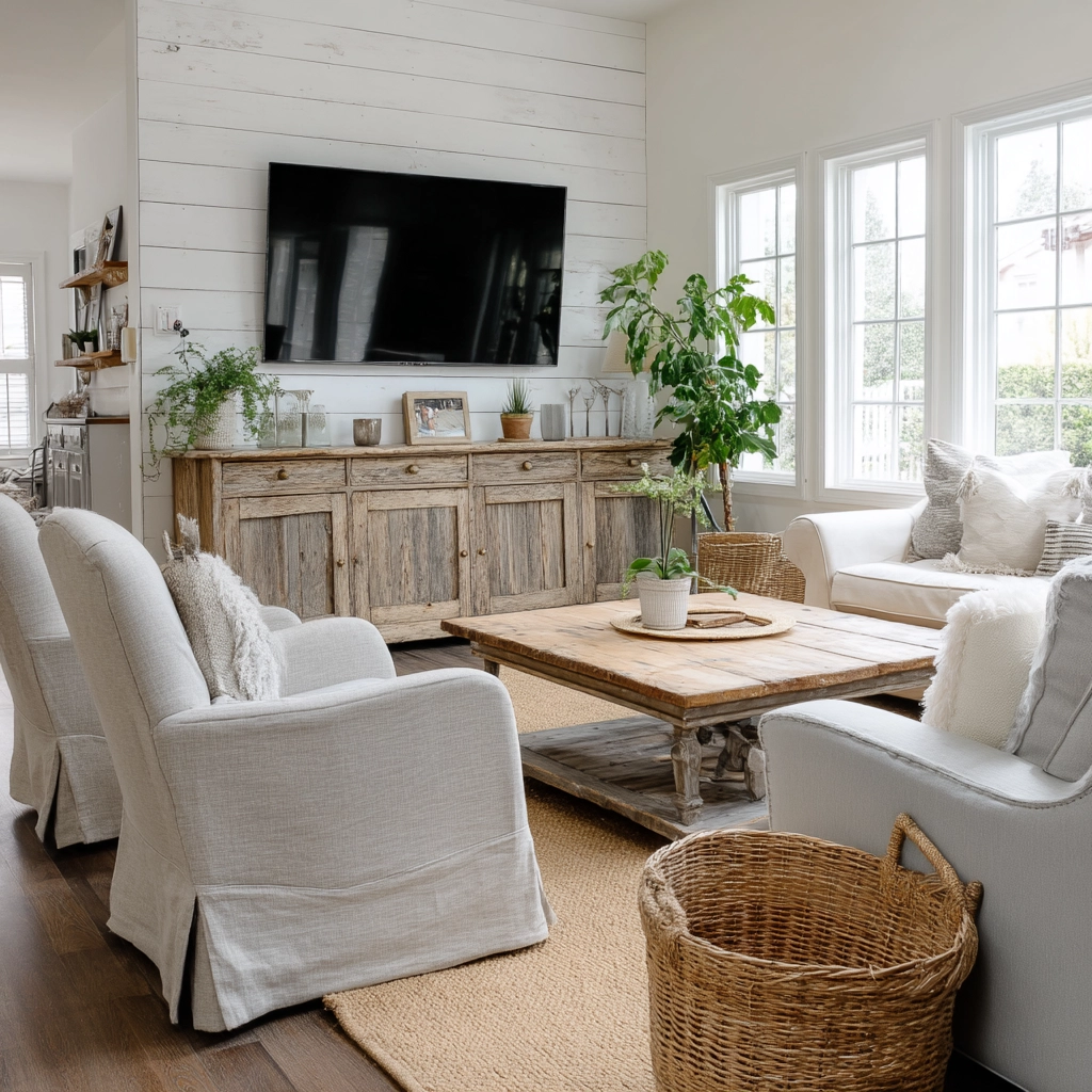 Farmhouse Living Room Ideas 45