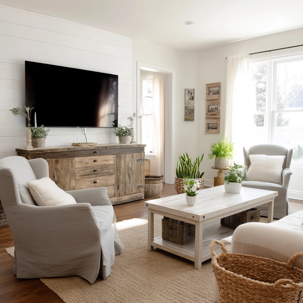 Farmhouse Living Room Ideas 48