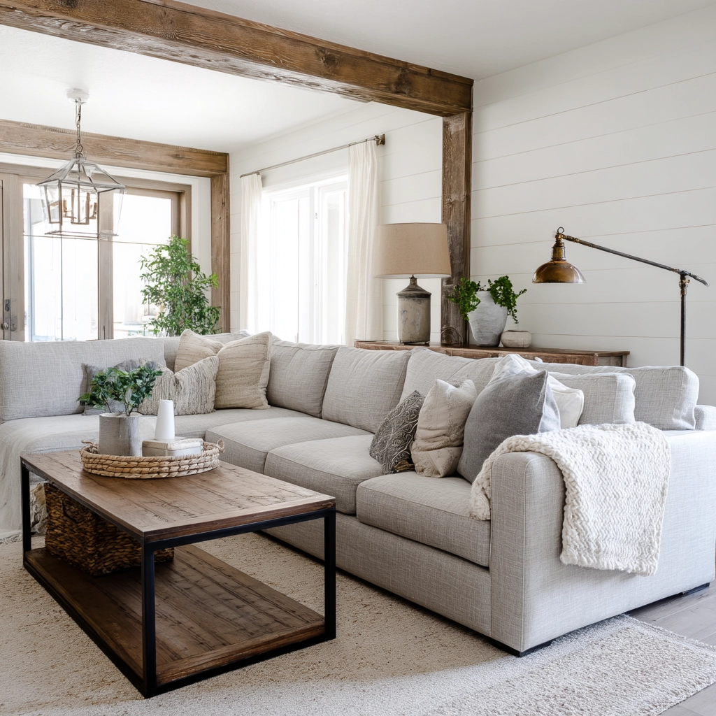Farmhouse Living Room Ideas 53