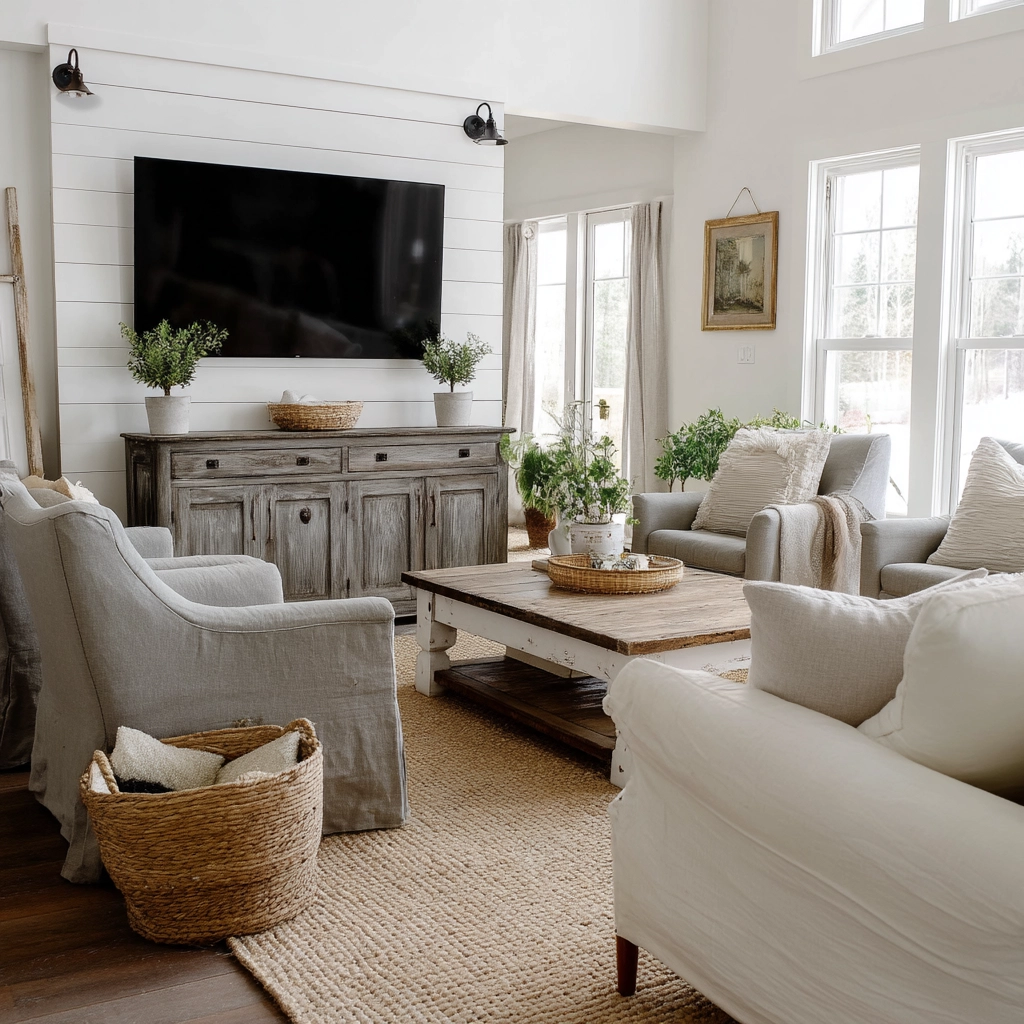 Farmhouse Living Room Ideas 6