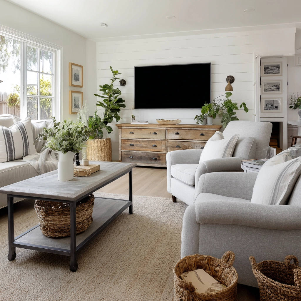 Farmhouse Living Room Ideas 61