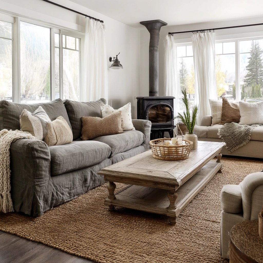 Farmhouse Living Room Ideas 66