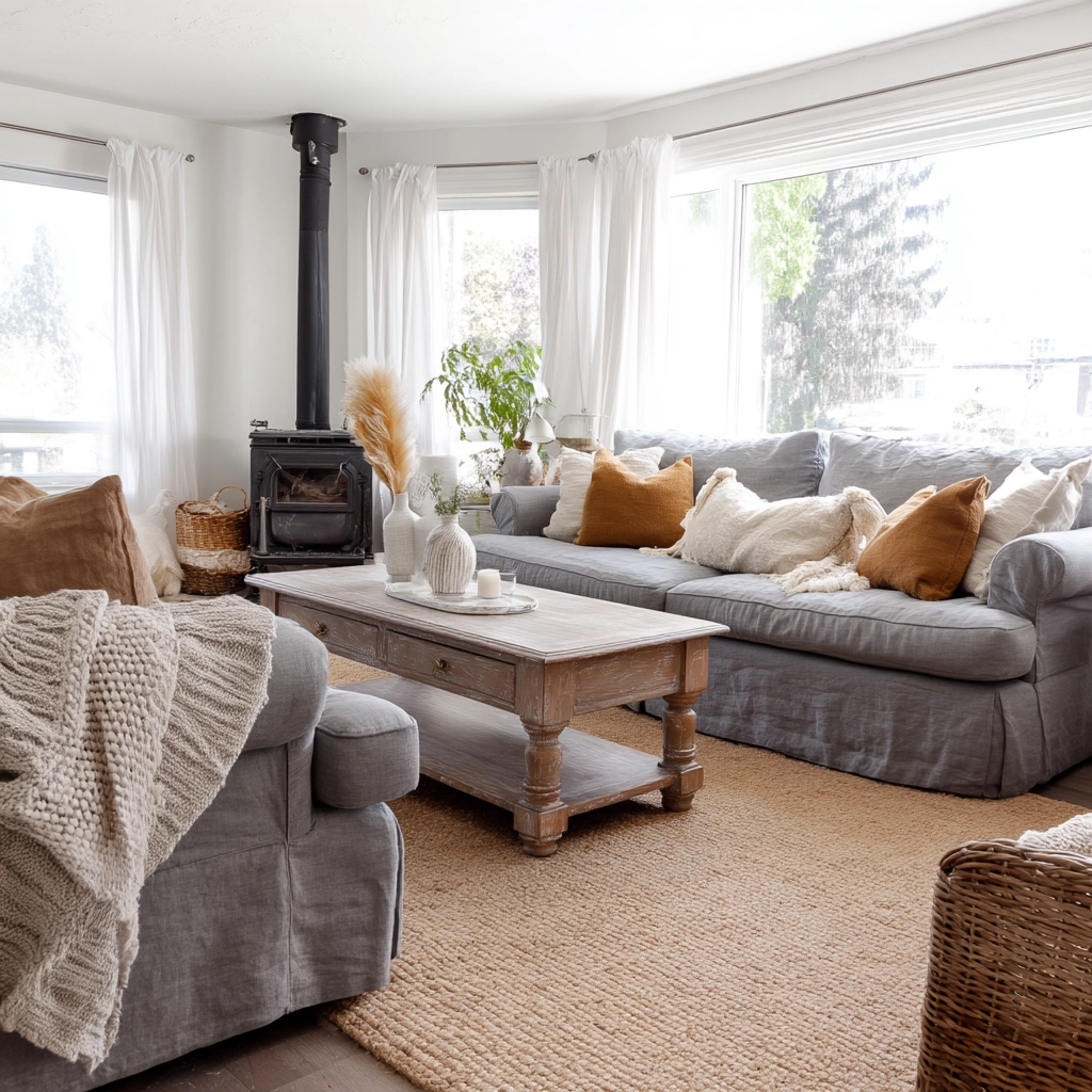 Farmhouse Living Room Ideas 68