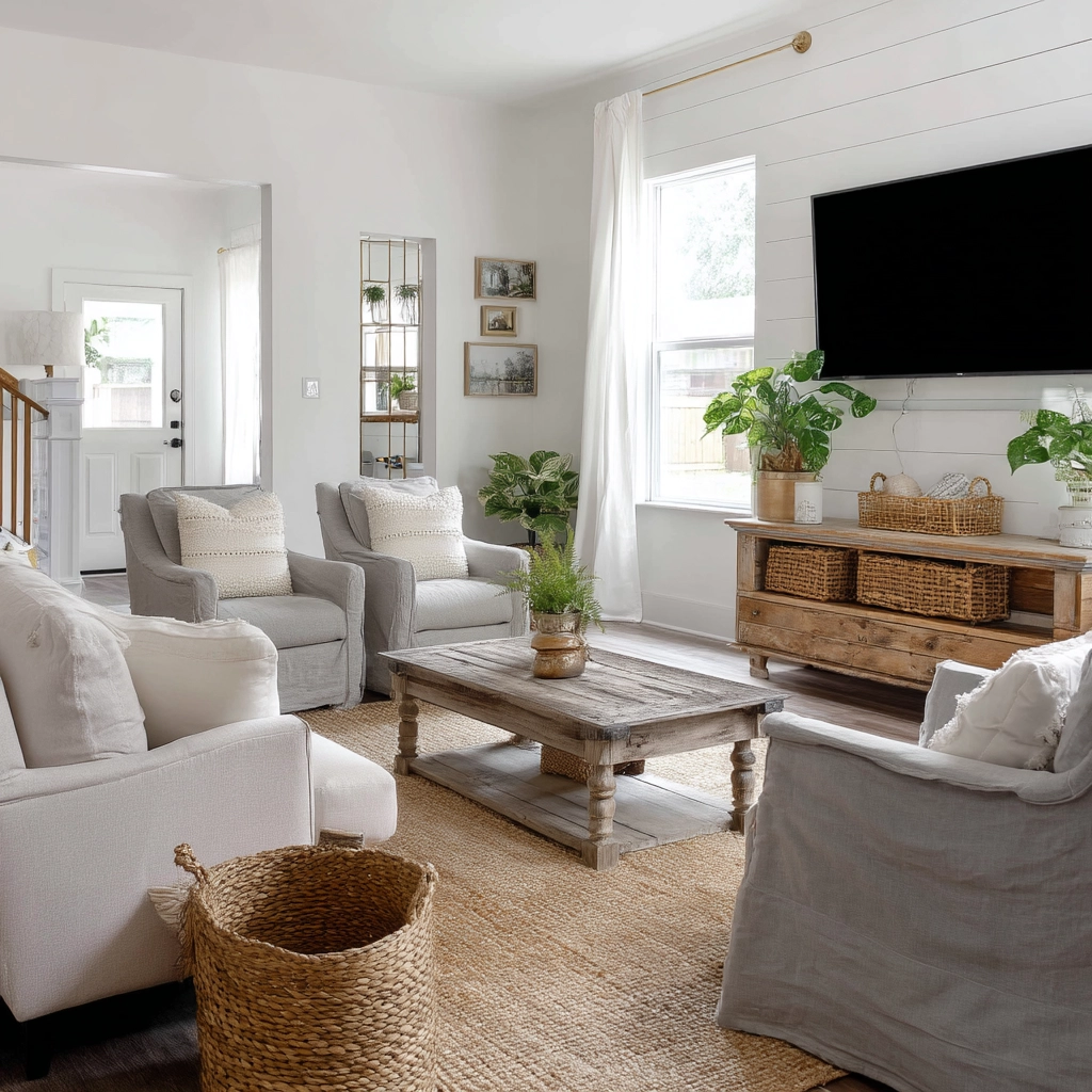 Farmhouse Living Room Ideas 7