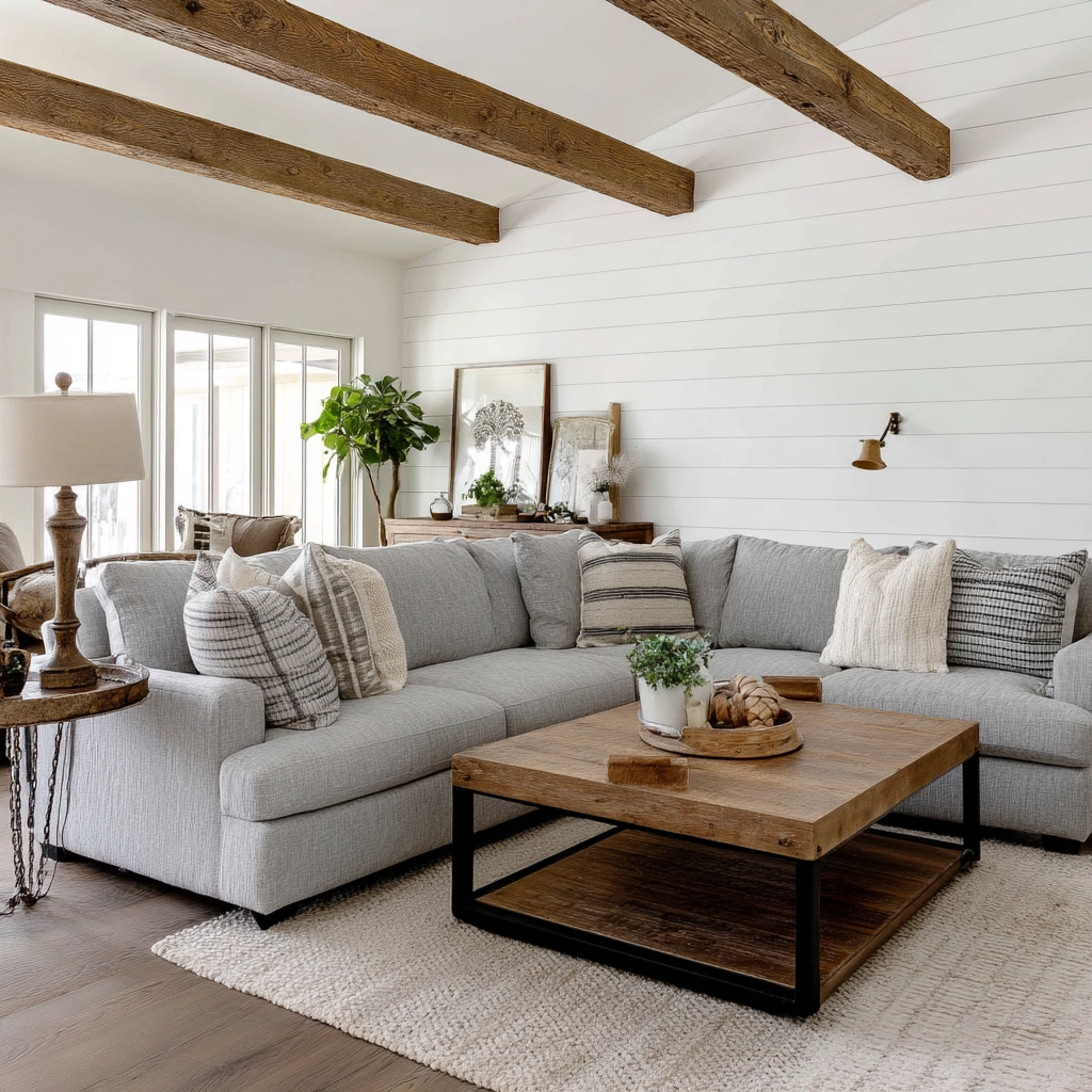 Farmhouse Living Room Ideas 70