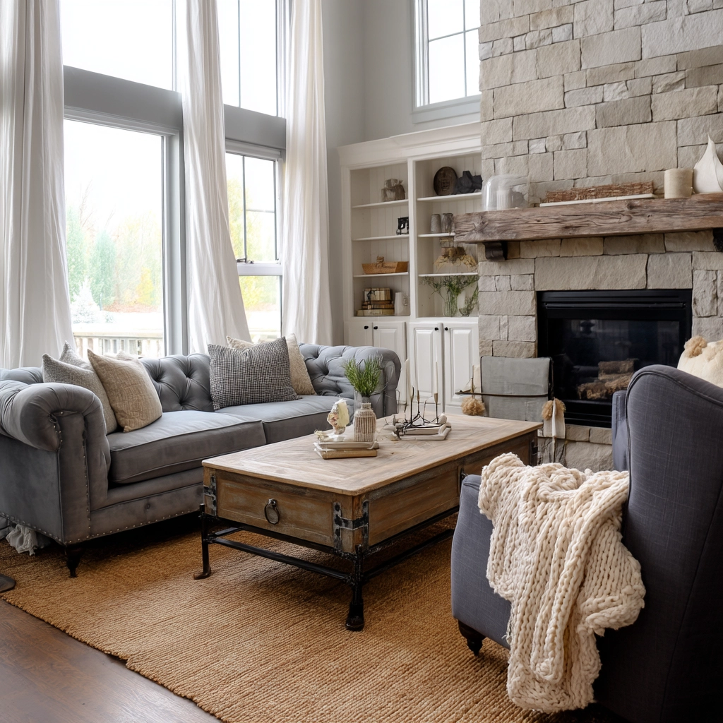 Farmhouse Living Room Ideas 74