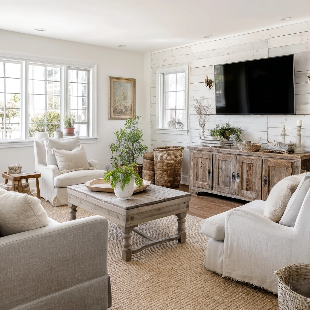 Farmhouse Living Room Ideas 78