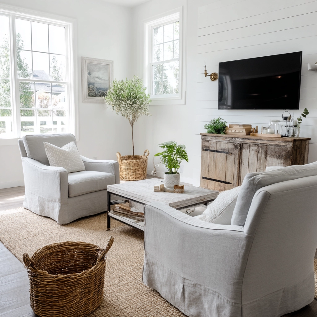 Farmhouse Living Room Ideas 79