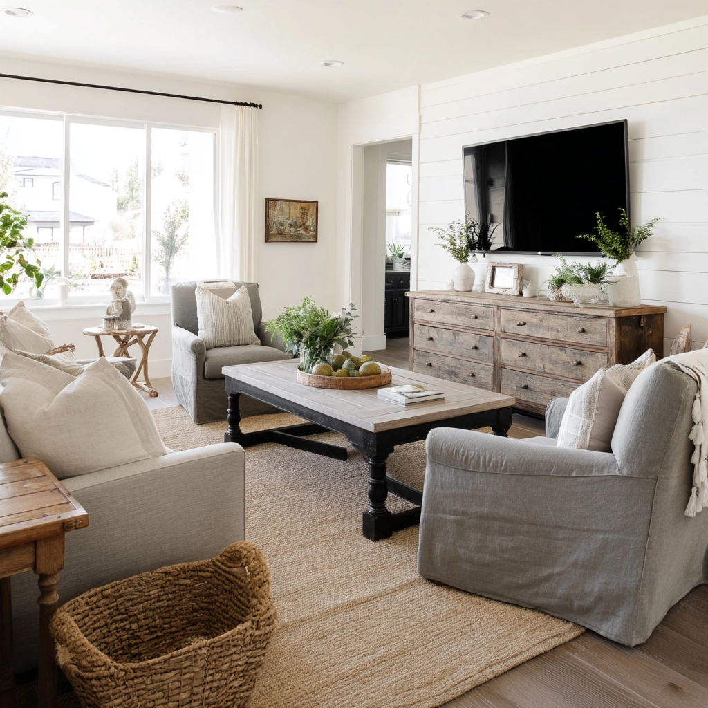 Farmhouse Living Room Ideas 8