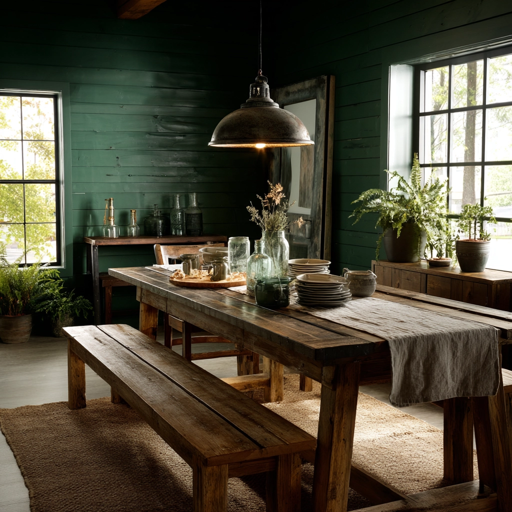 Green Dining Room Ideas 10