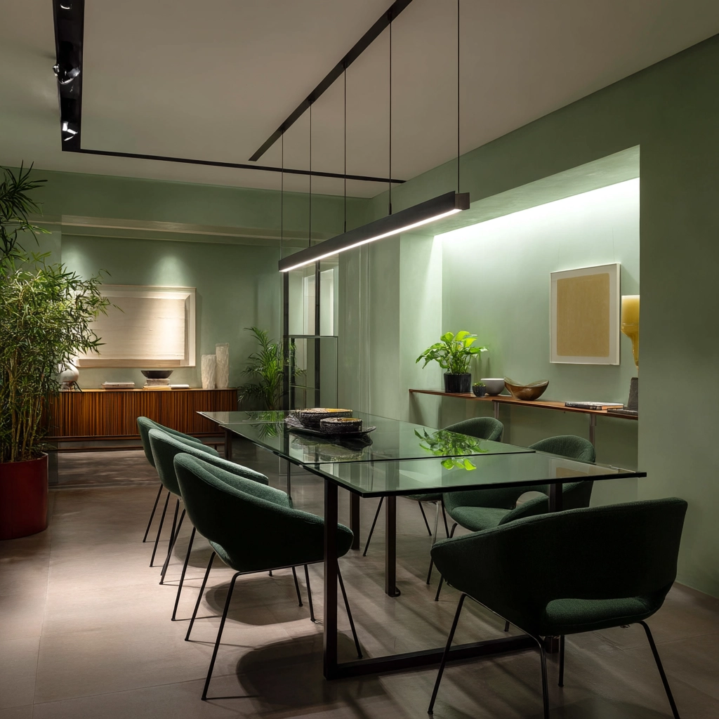 Green Dining Room Ideas 14