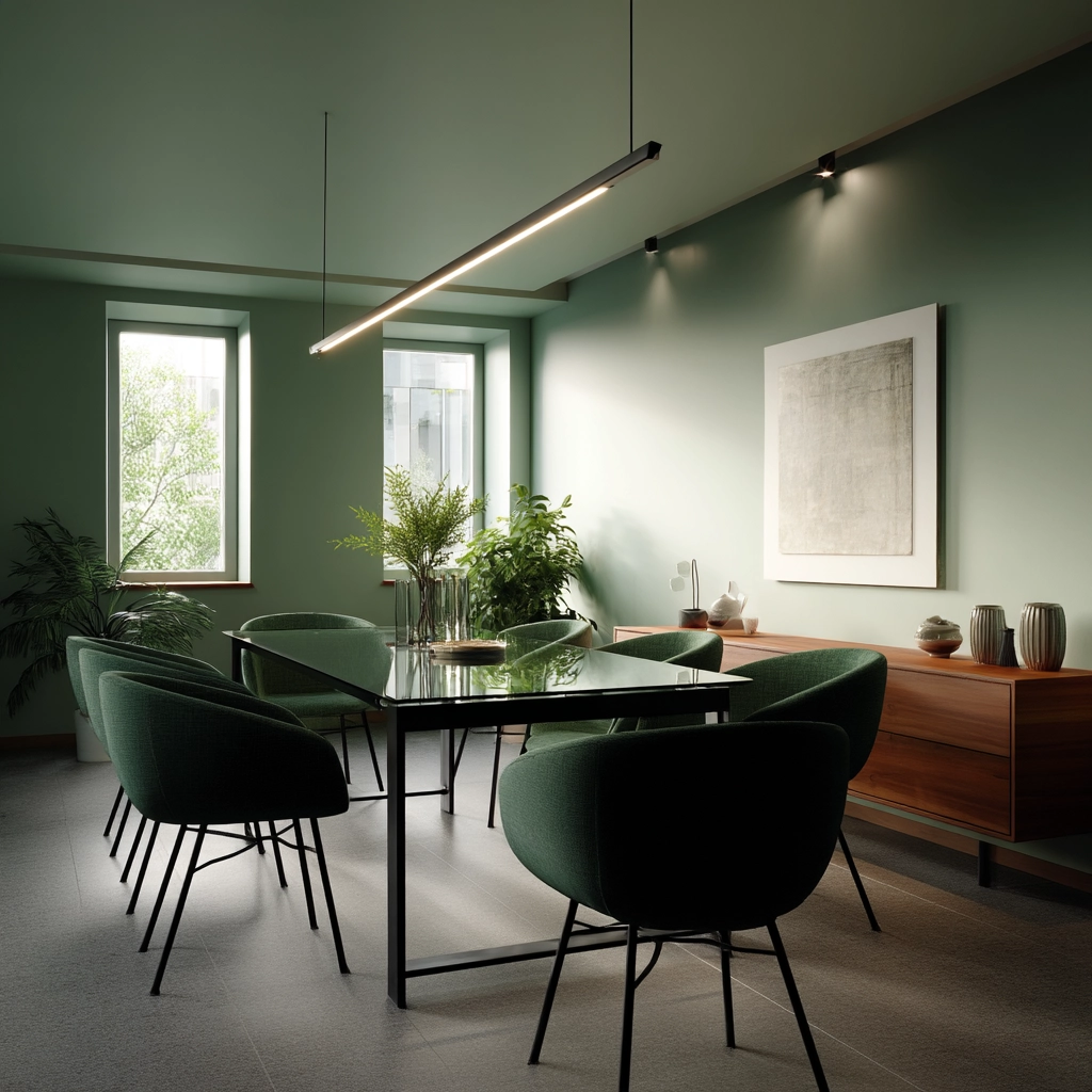Green Dining Room Ideas 15