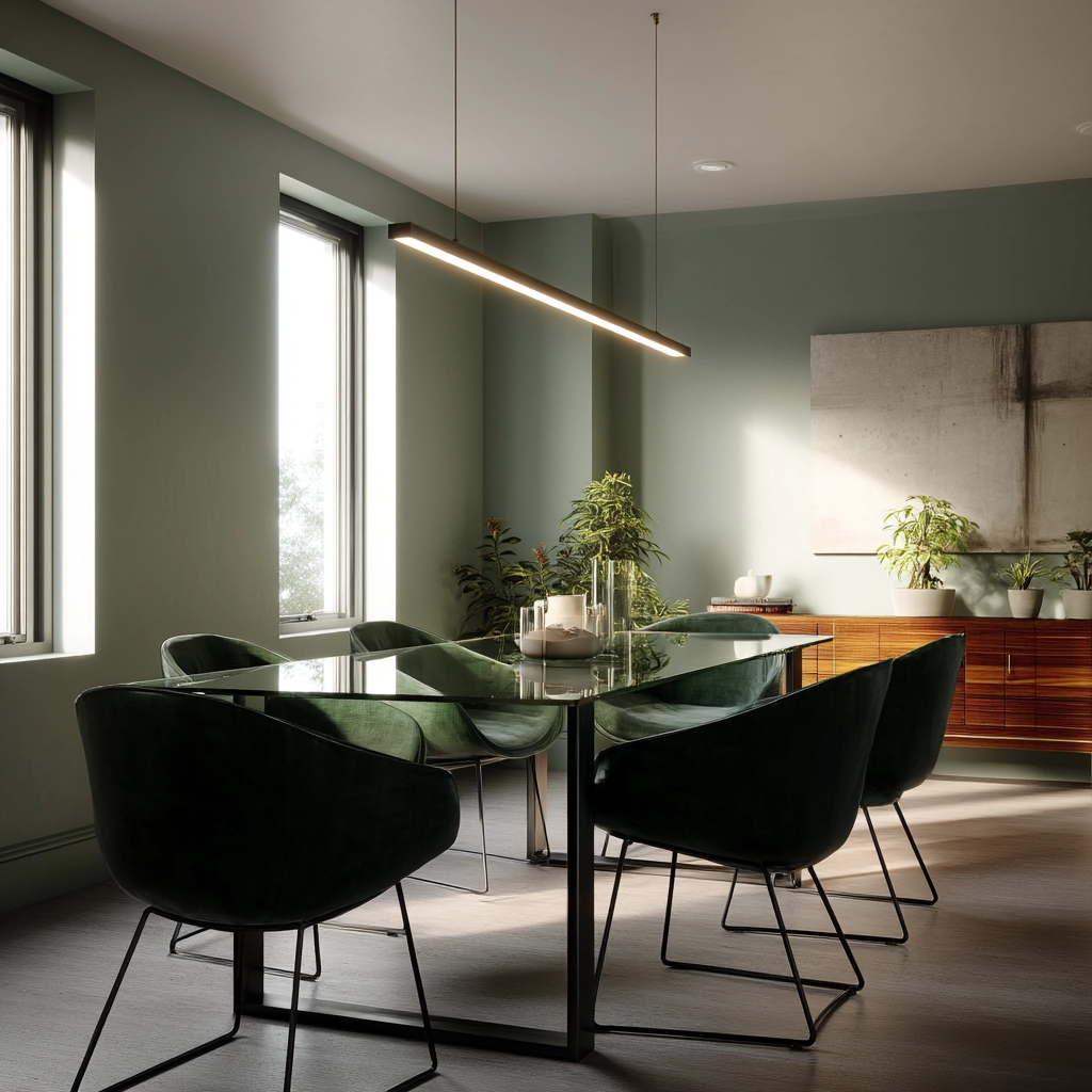 Green Dining Room Ideas 16