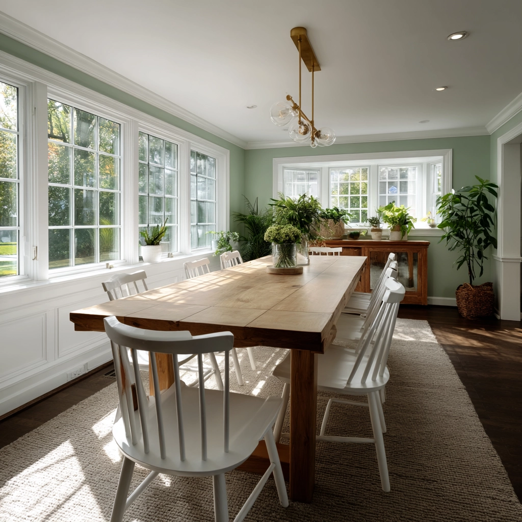 Green Dining Room Ideas 17