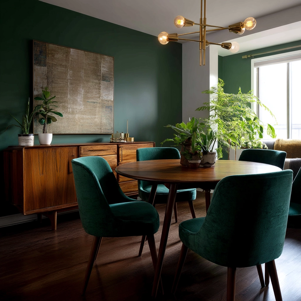 Green Dining Room Ideas 21