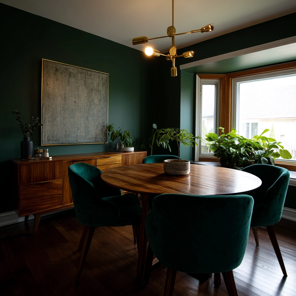 Green Dining Room Ideas 24