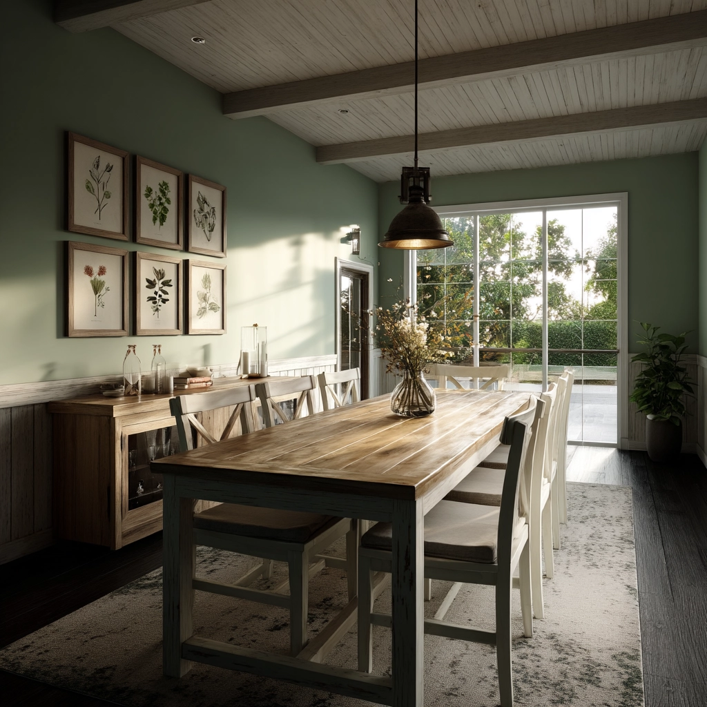 Green Dining Room Ideas 27