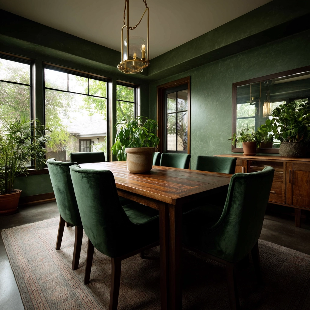Green Dining Room Ideas 3