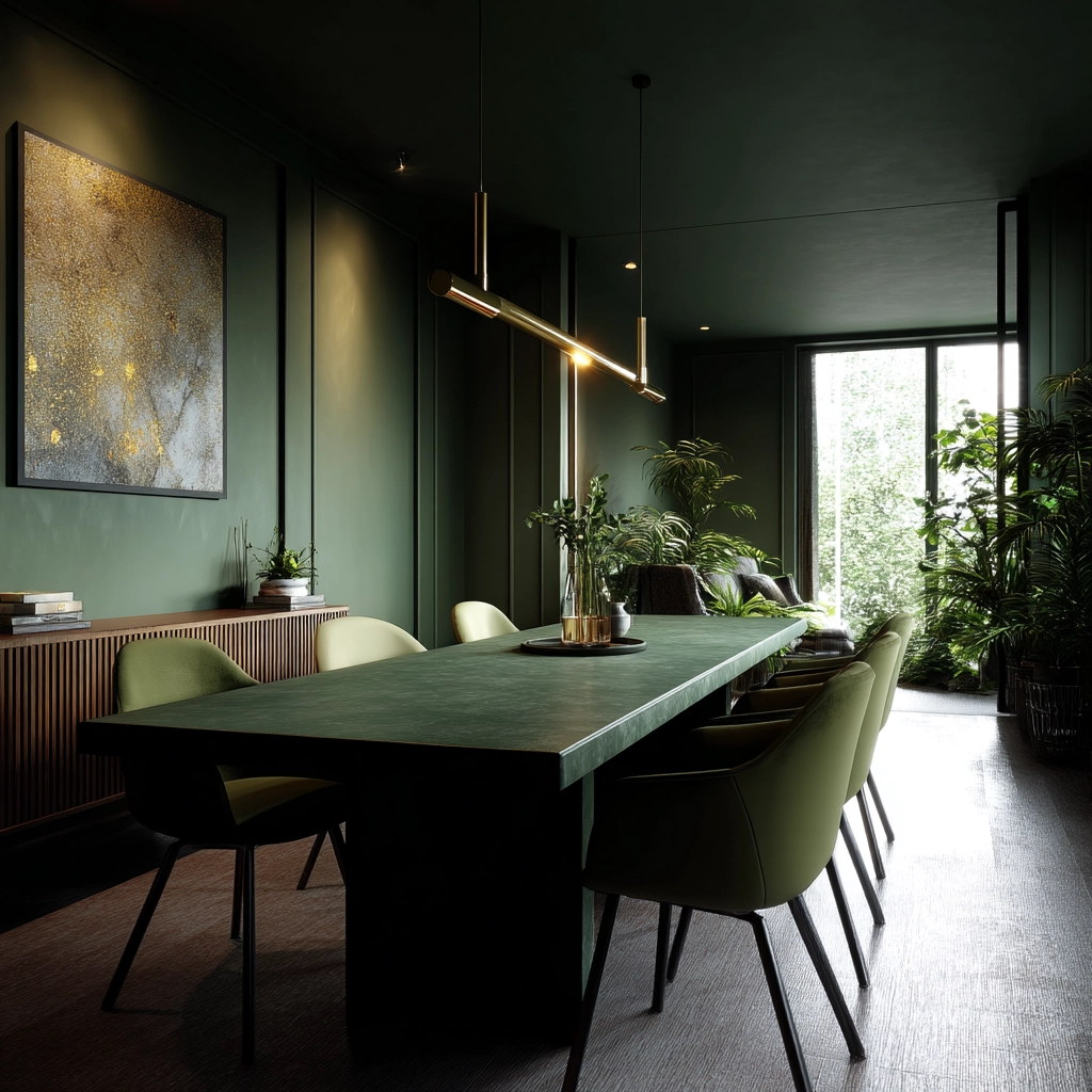 Green Dining Room Ideas 30