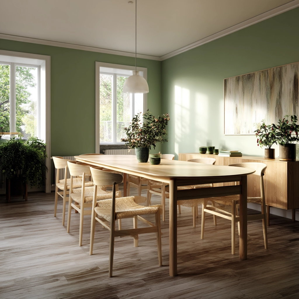 Green Dining Room Ideas 33
