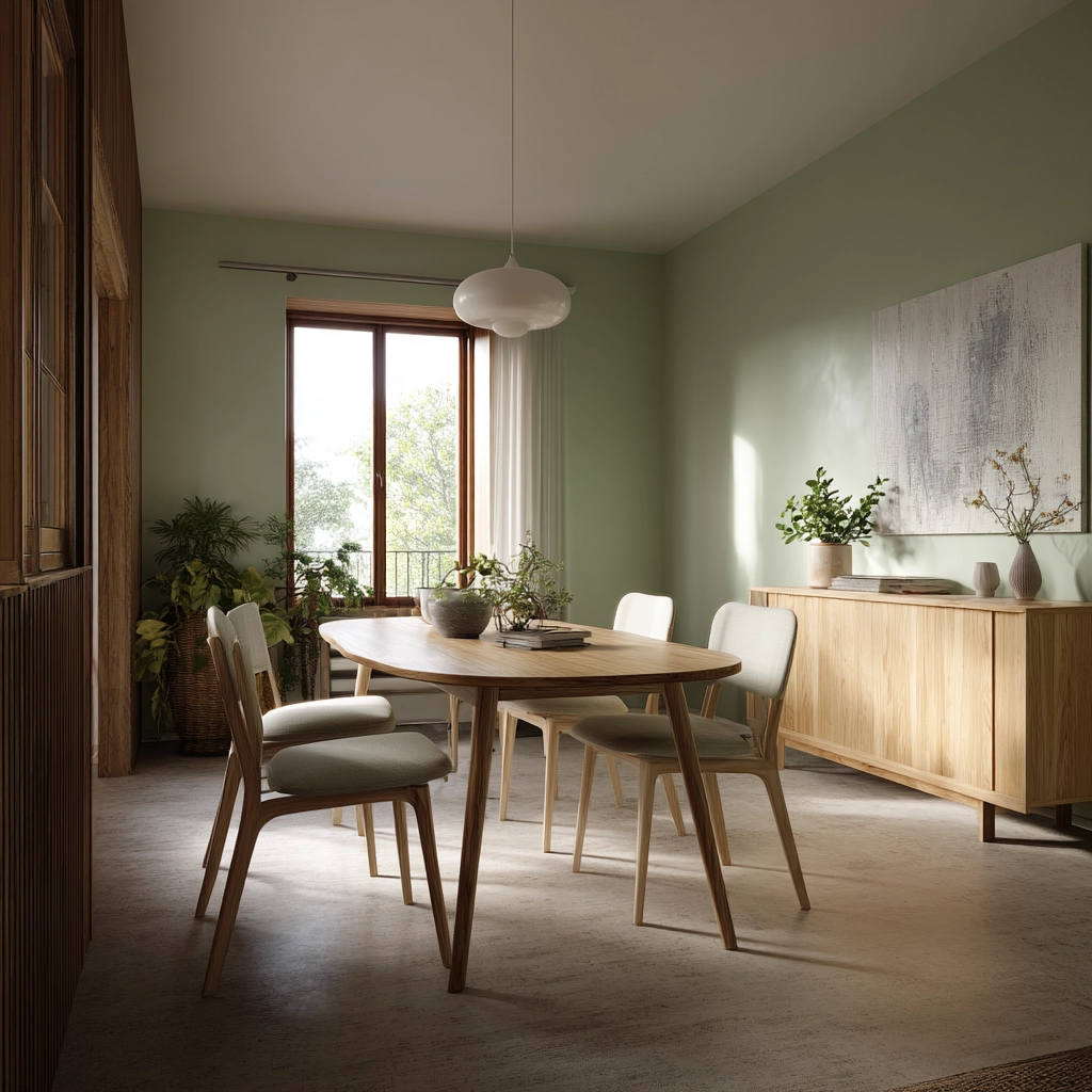 Green Dining Room Ideas 36