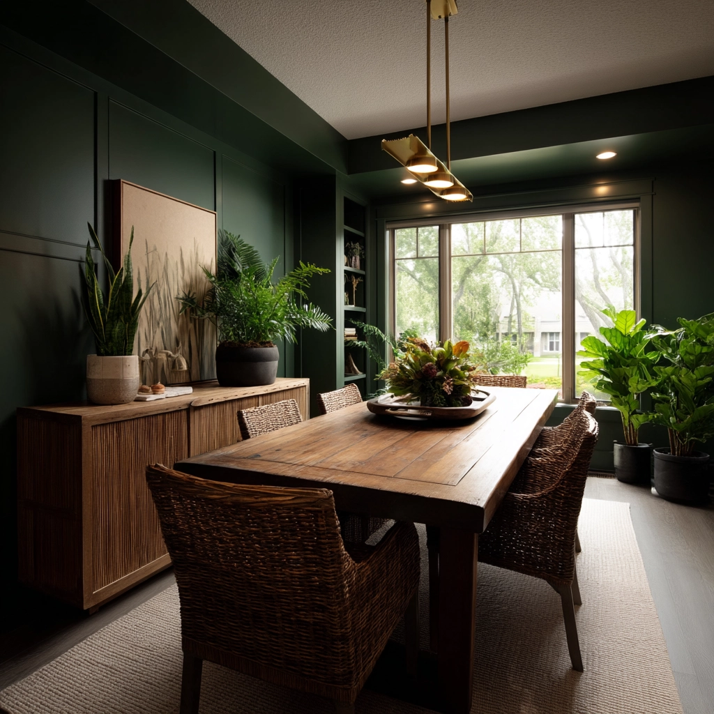 Green Dining Room Ideas 38