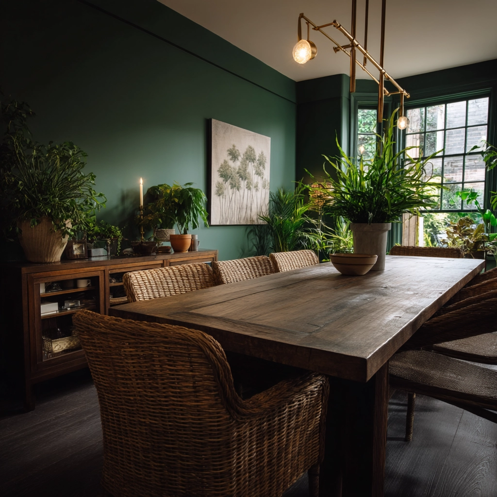 Green Dining Room Ideas 40