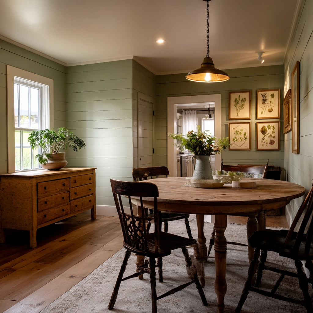 Green Dining Room Ideas 43