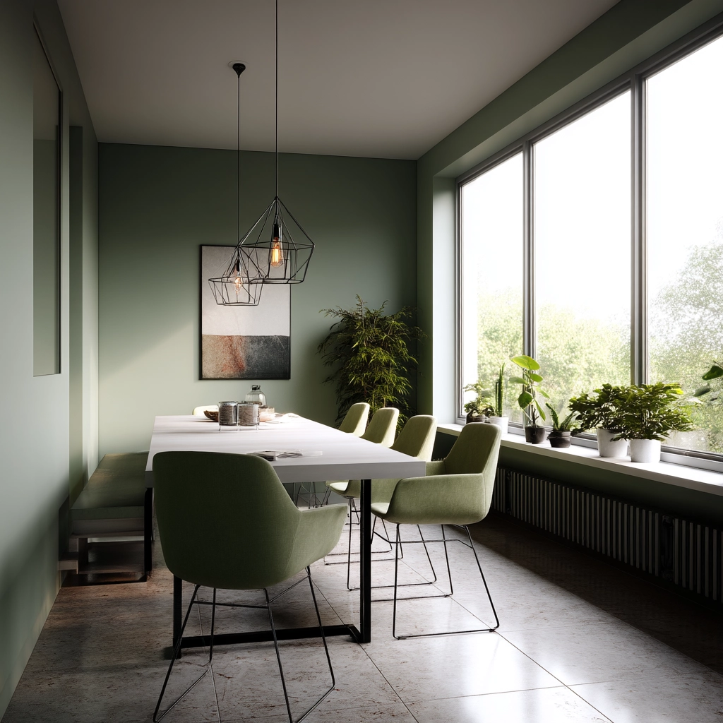 Green Dining Room Ideas 5