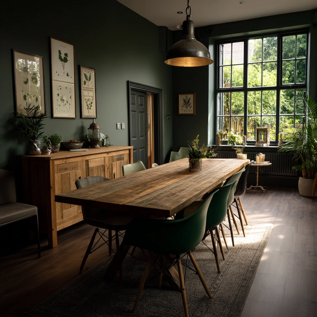 Green Dining Room Ideas 52