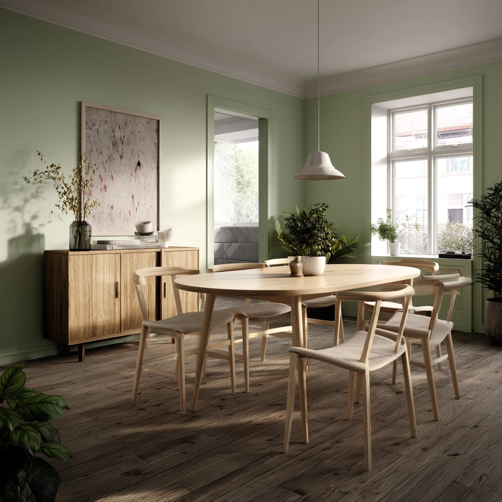 Green Dining Room Ideas 54