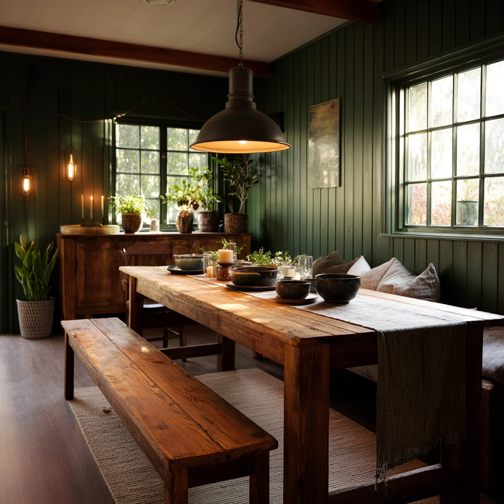 Green Dining Room Ideas 59