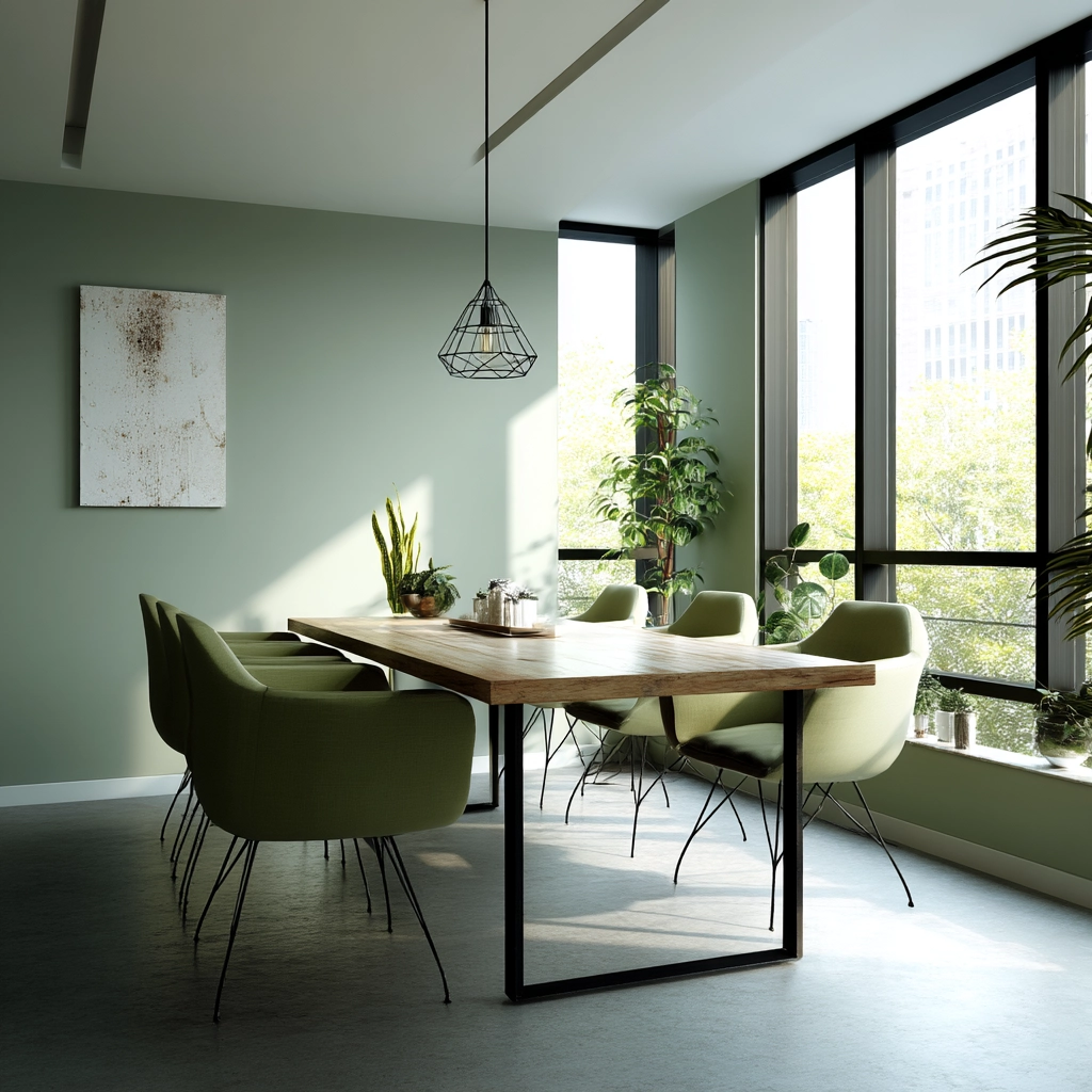 Green Dining Room Ideas 6