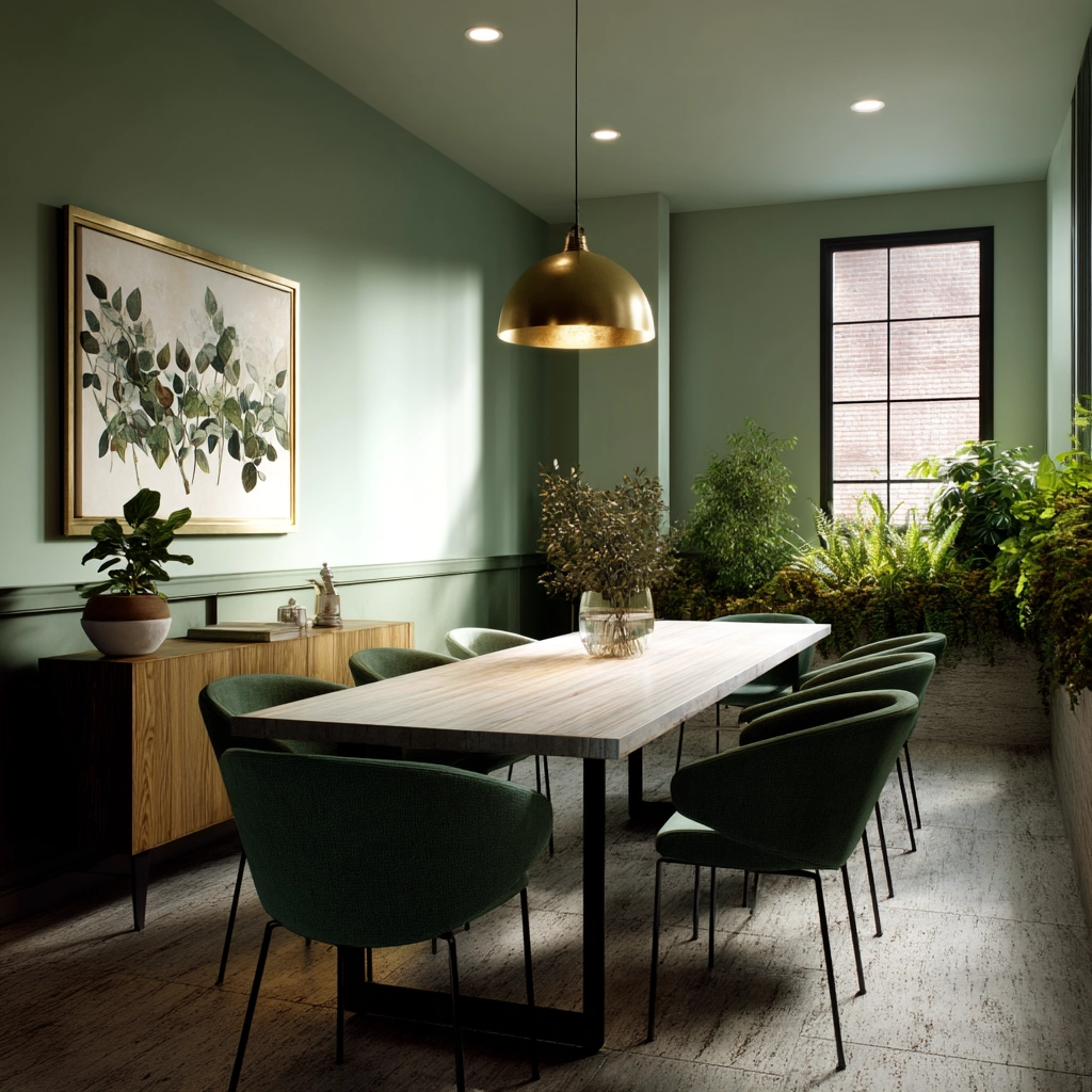 Green Dining Room Ideas 63