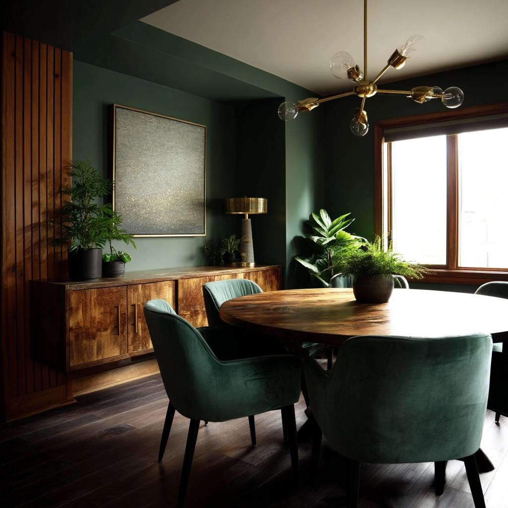 Green Dining Room Ideas 66