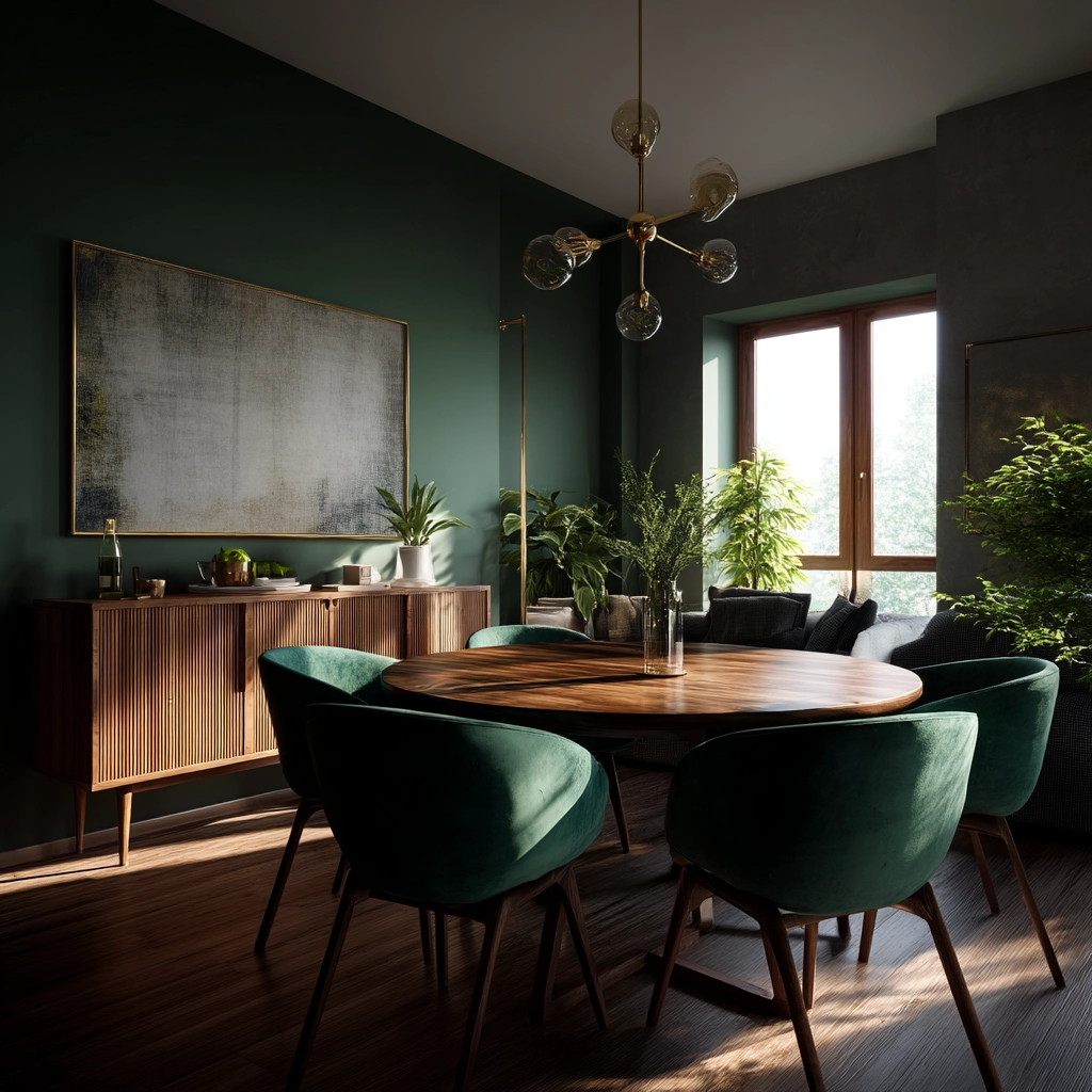 Green Dining Room Ideas 68