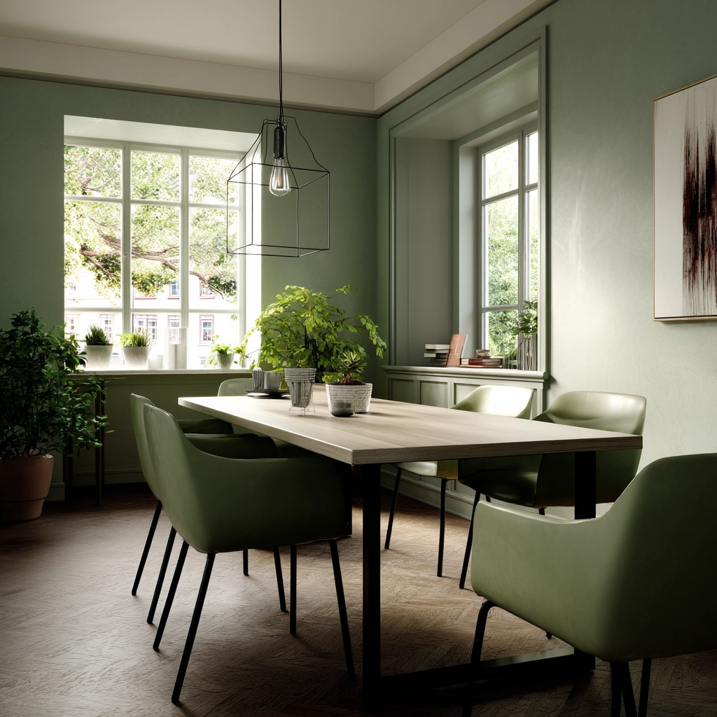 Green Dining Room Ideas 7