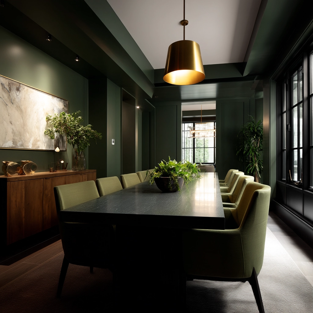 Green Dining Room Ideas 71