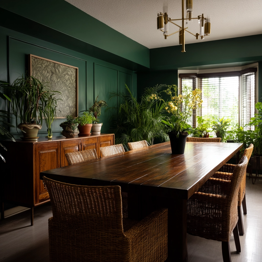 Green Dining Room Ideas 73