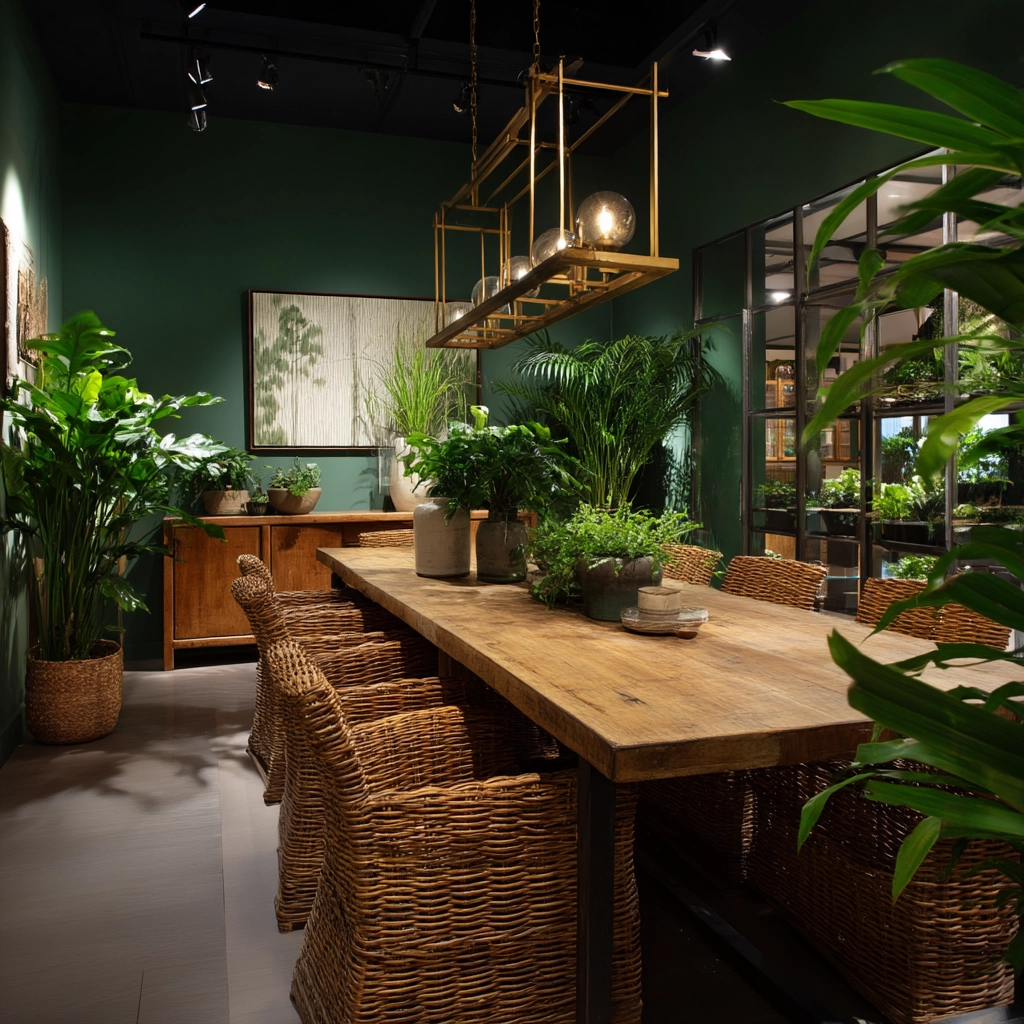 Green Dining Room Ideas 74