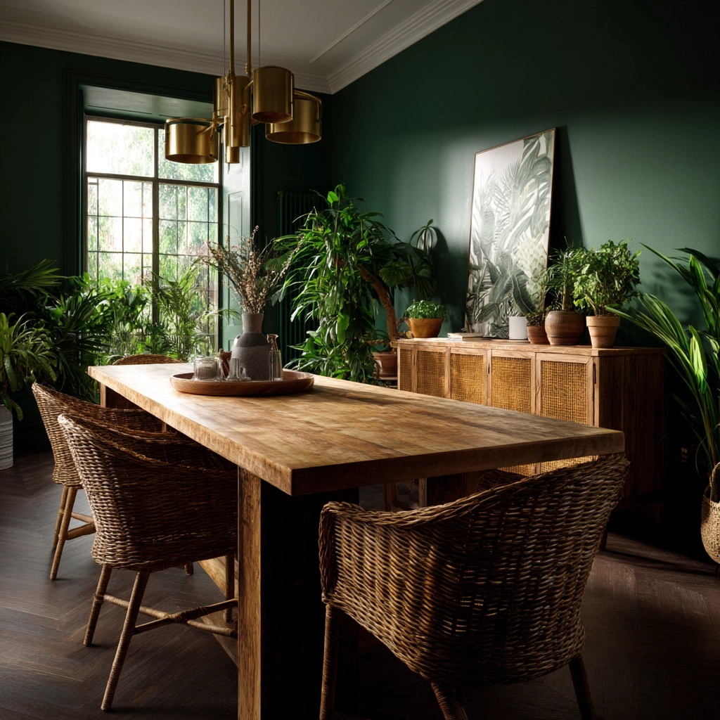 Green Dining Room Ideas 76