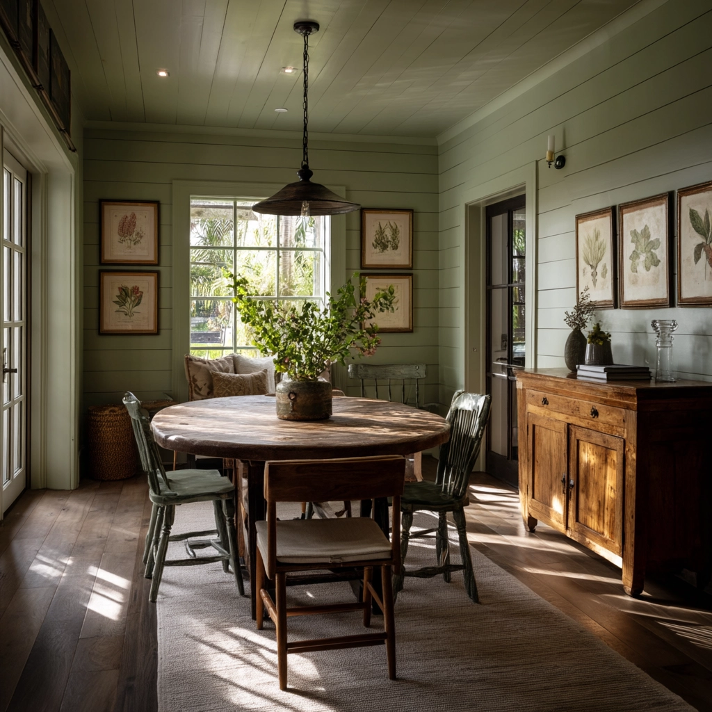 Green Dining Room Ideas 78