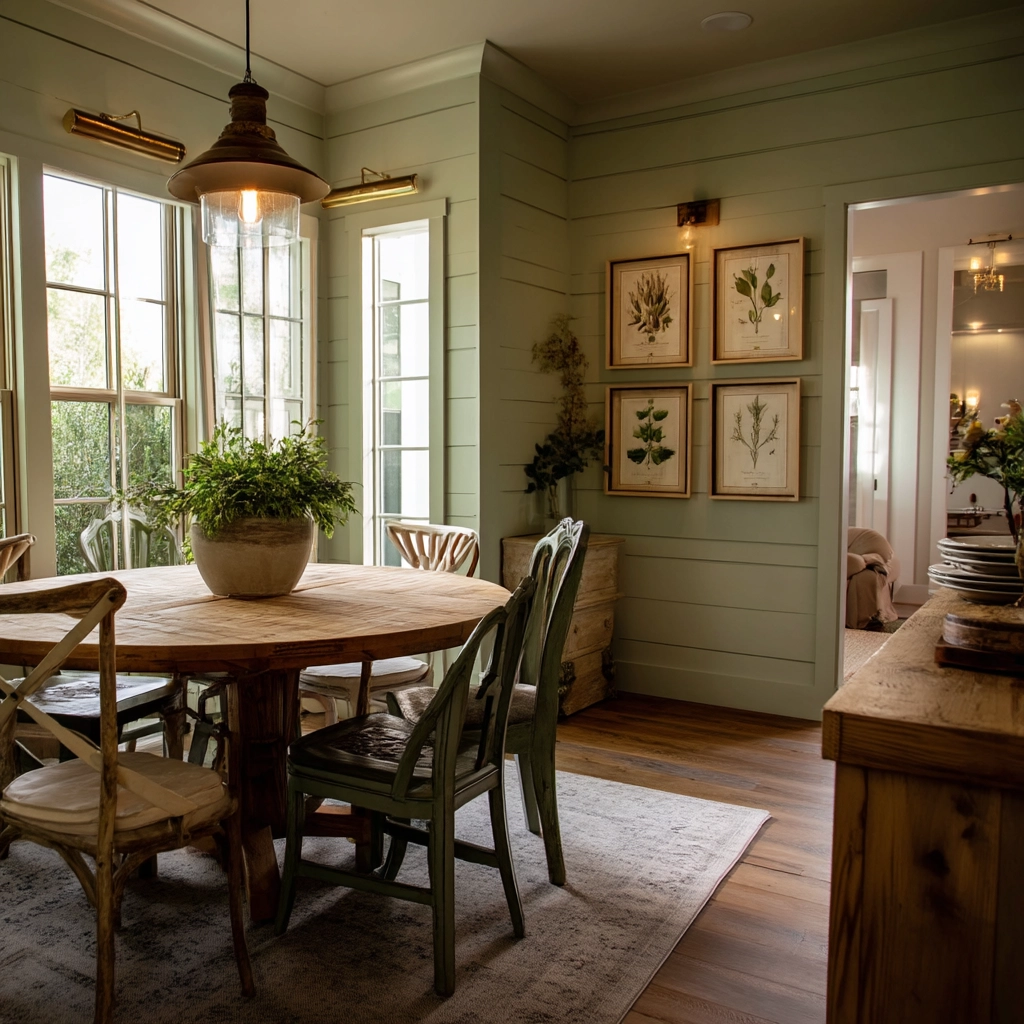 Green Dining Room Ideas 79
