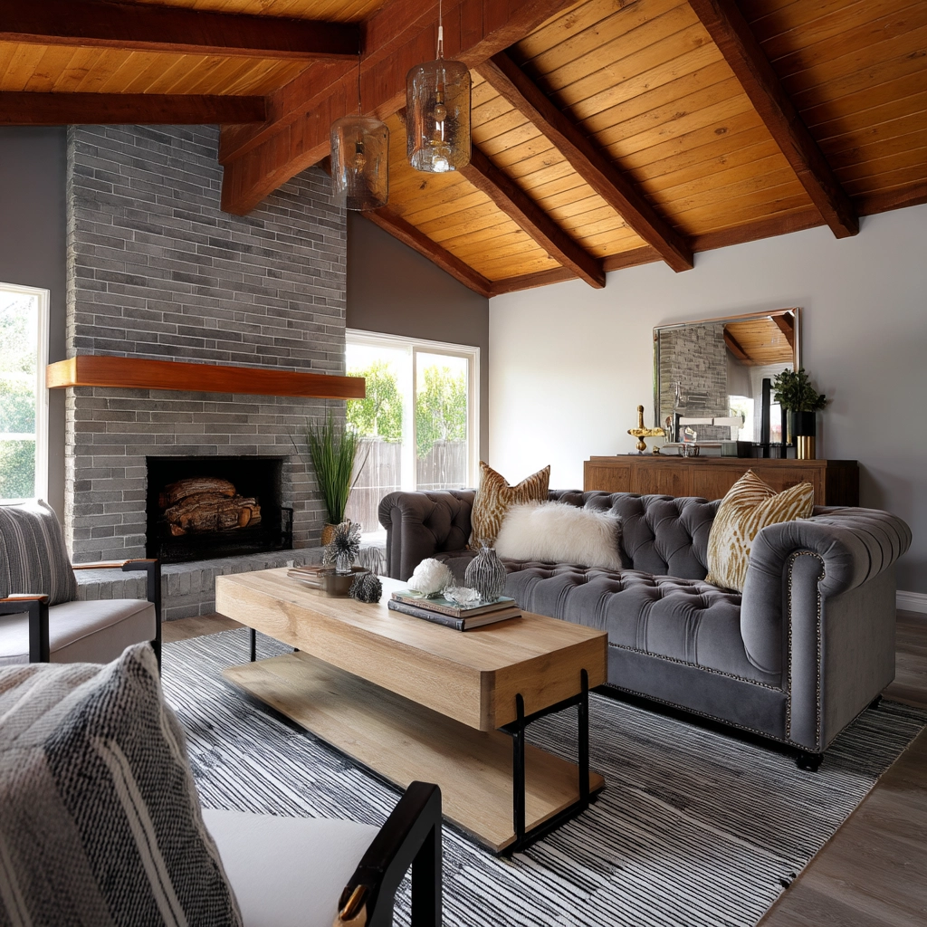 Grey Living Room Ideas 40