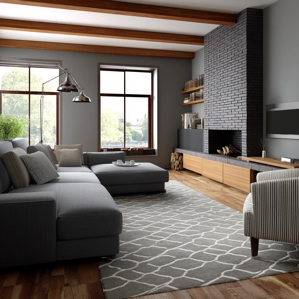 Grey Living Room Ideas 46