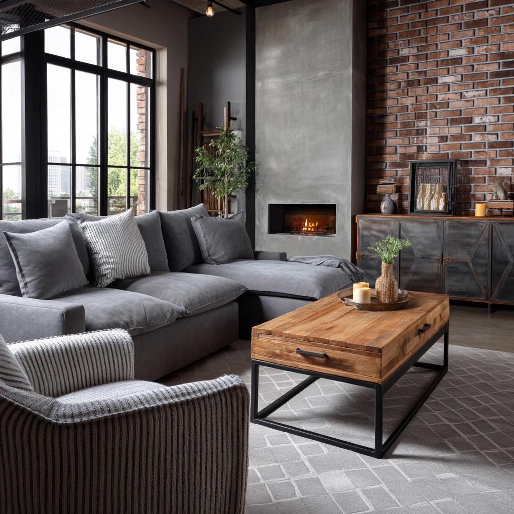 Grey Living Room Ideas 54