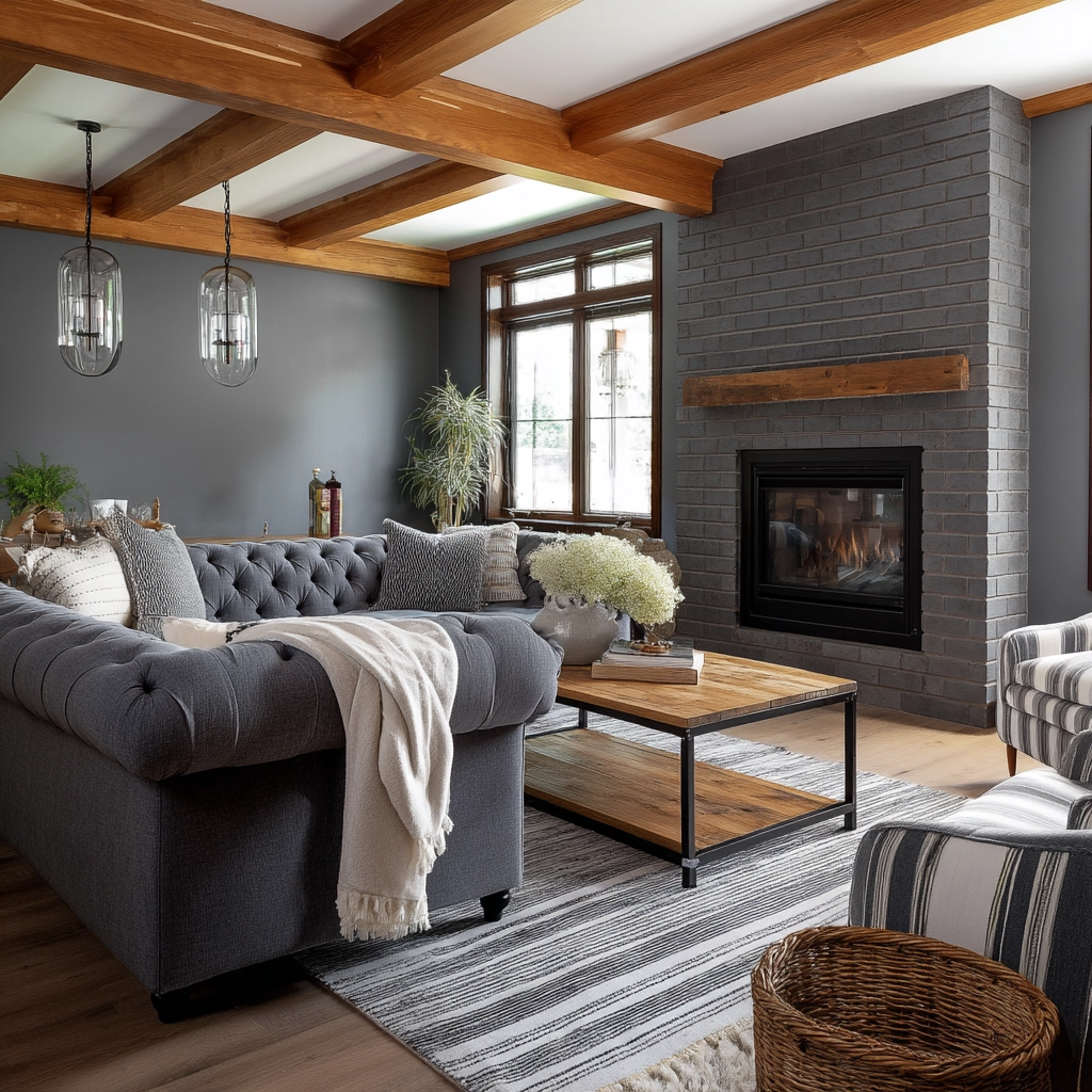 Grey Living Room Ideas 58