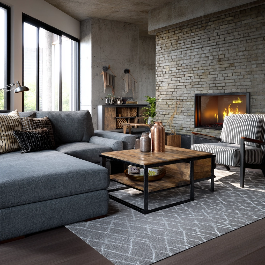 Grey Living Room Ideas 75