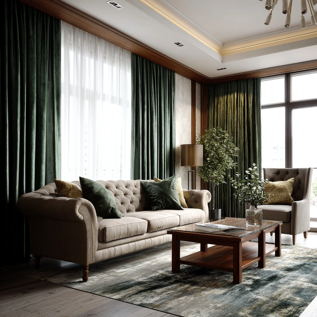 Living Room Curtains Ideas 54