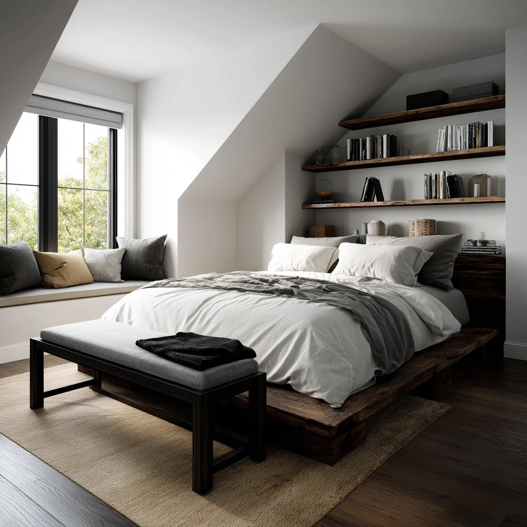 Low Ceiling Attic Bedroom 13